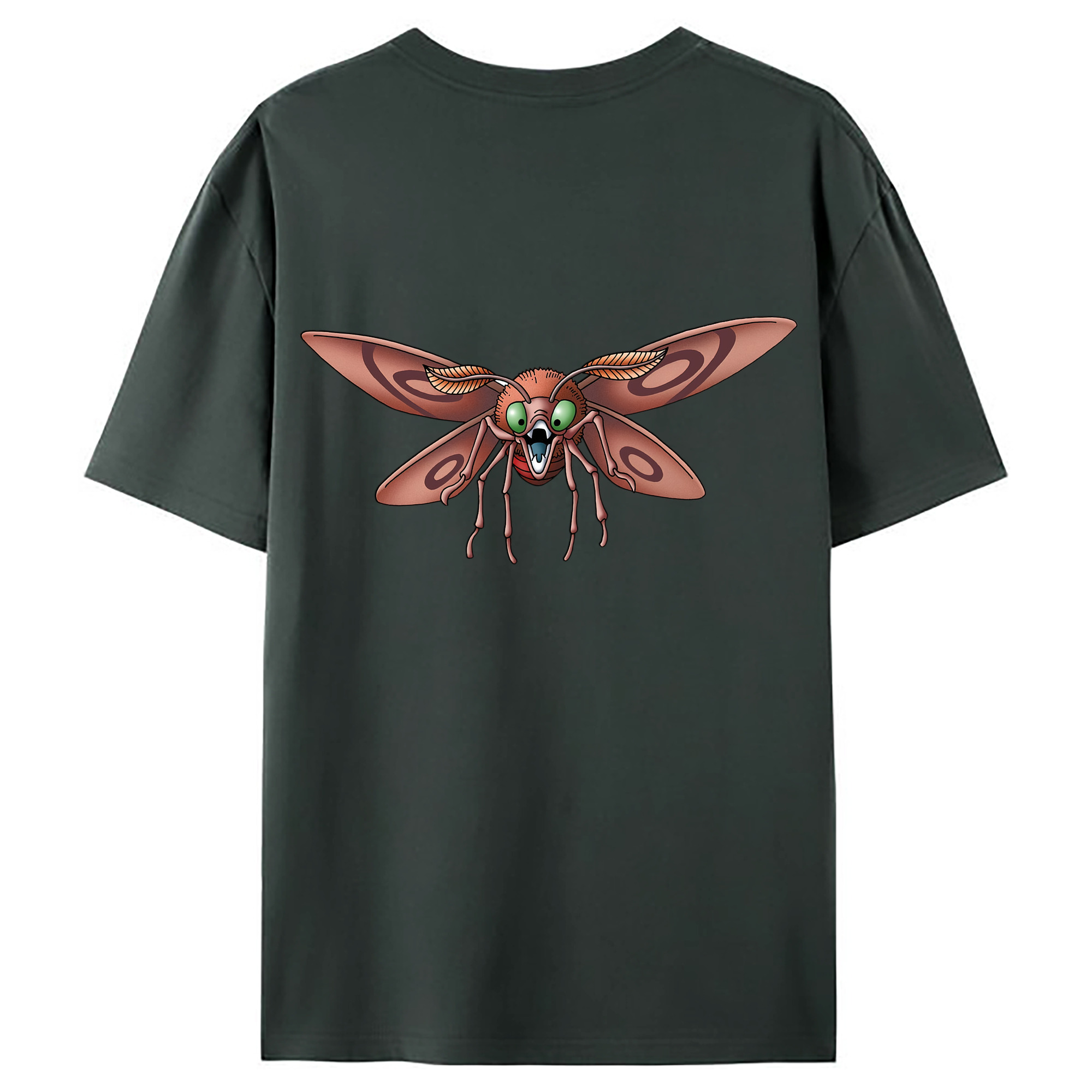 （画像用） ドラゴンクエスト Doragon Kuesuto Dragon Quest 綿100％ メンズ半袖Tシャツ（バックプリント） 通気性
